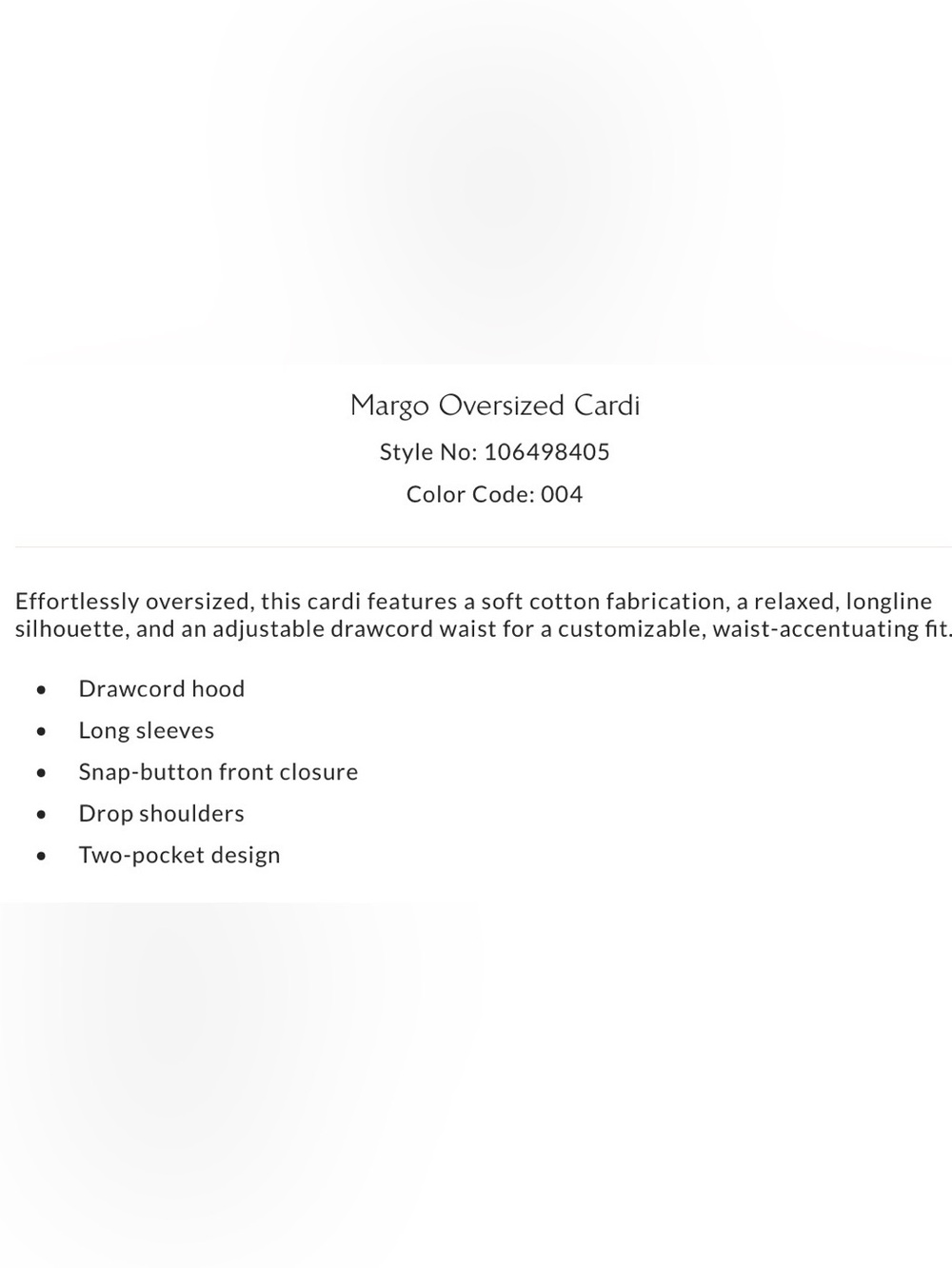 Free People S Margo Oversized Cardigan in Heather Gray Cotton Pockets NWT NEW - Picture 5 of 7